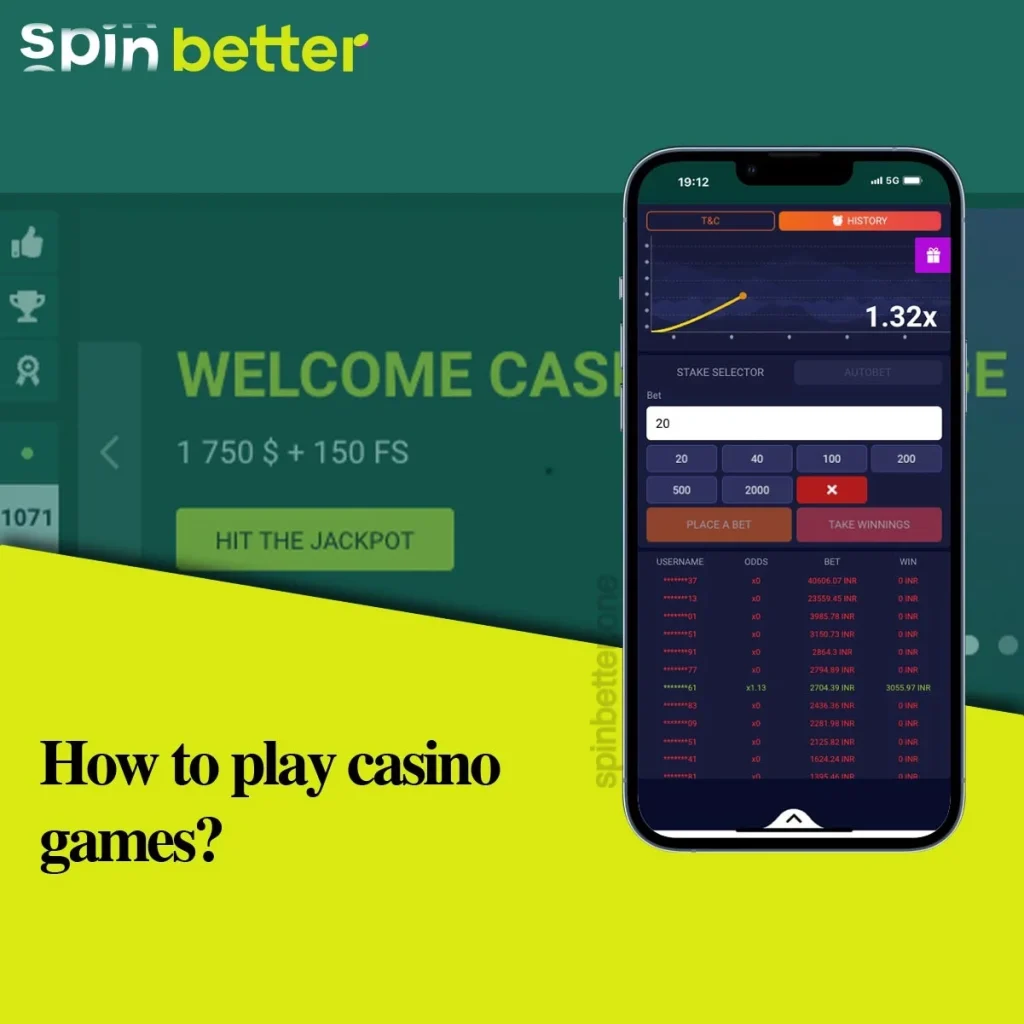 How to play casino games