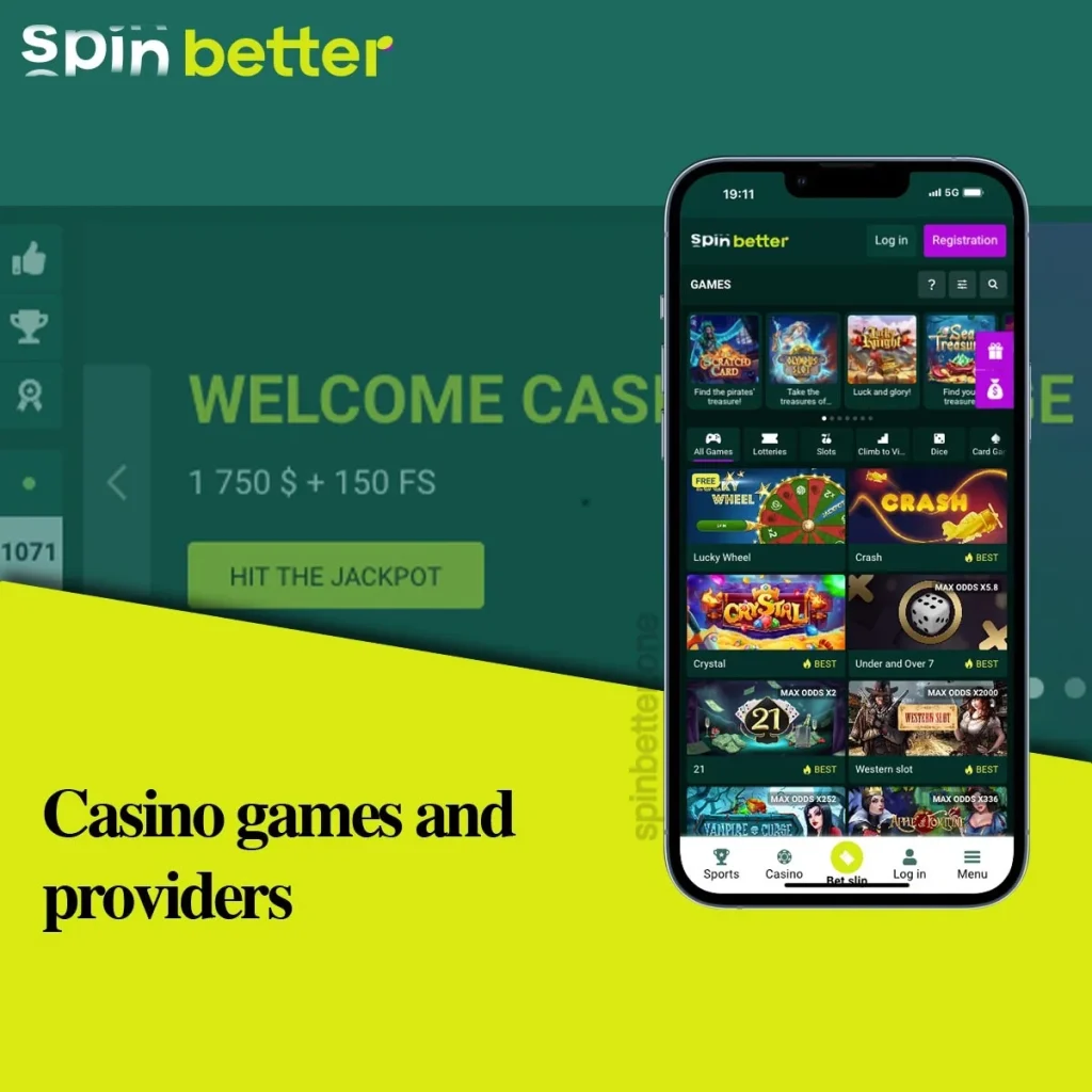 Juegos de casino y proveedores